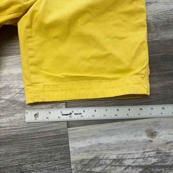 Vintage 90s Polo by‎ Ralph Lauren Yellow Mens 32x9 Relaxed Fit Chino Shorts - Picture 13 of 14